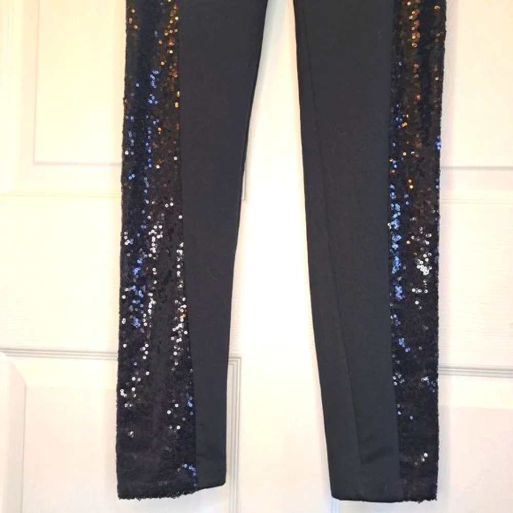 VENUS Black Sequin Leggings Size XS